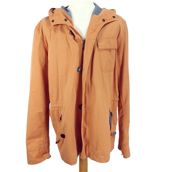 Levi's Other - Mens Levis 
Orange Long Sleeve Coat 
Sz XL 
100% Cotton